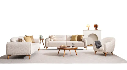 Product img 2, Milas Ahşap Ayaklı Yataklı Koltuk Takımı